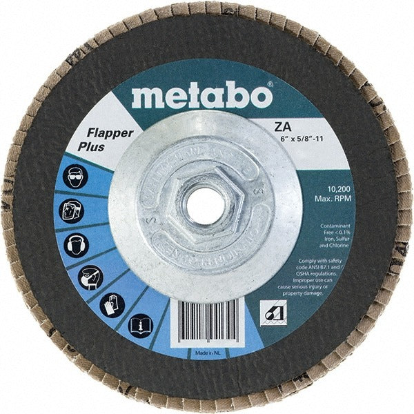 METABO Metabo 629474000 Flap Disc 40 Grit 6 Inch Type 27