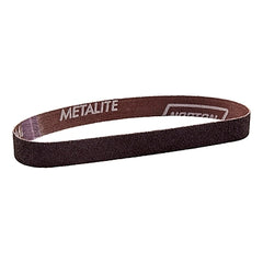 Norton 78072783122 Metalite Narrow Coated-Cotton Belts 220 Grit Aluminum Oxide 1/2 in x 24 in