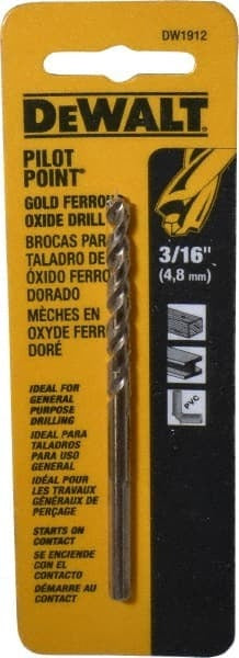 DEWALT Dewalt Accessories DW1912 Split Point Drill Bit 3/16 in 5pk