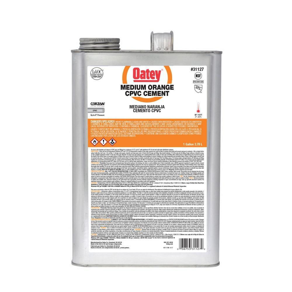 Oatey 31127 1 Gal CPVC Medium Cement