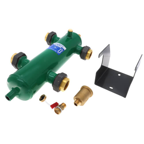 Caleffi 548008A Hydro Separator 1-1/2 Inch FNPT Union Hydraulic Efficiency