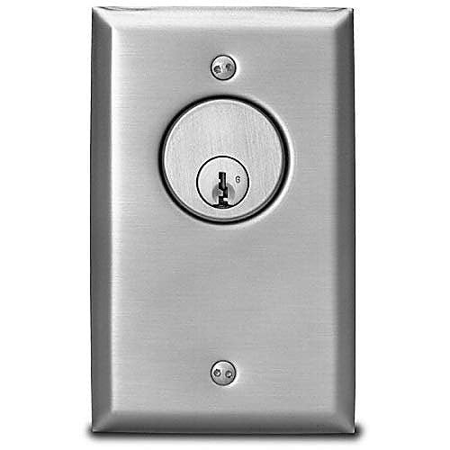 SDC Sdc 711U Key Switch 2 Momentary Dpdt Satin Stainless