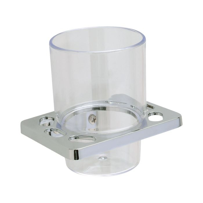 PAMEX Pamex BE2CP-50 Edison Toothbrush/Tumbler Holder 4 Inch x 7/8 Inch (Single)