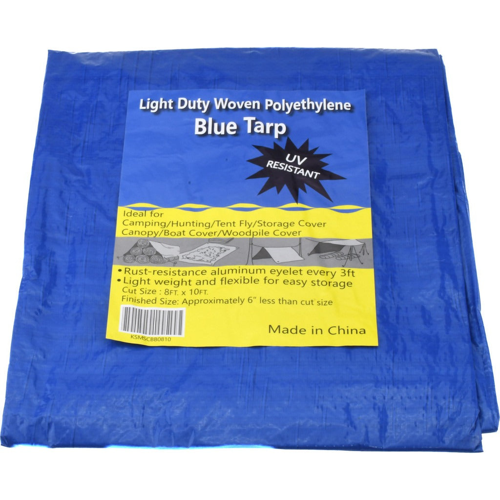 VALUE COLLECTION Value Collection KSMSCBB0810 Blue Poly Tarp 8x10 Ft