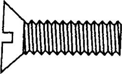 VALUE COLLECTION Value Collection R52001349 Flat Head Machine Screw 1/2-13x4