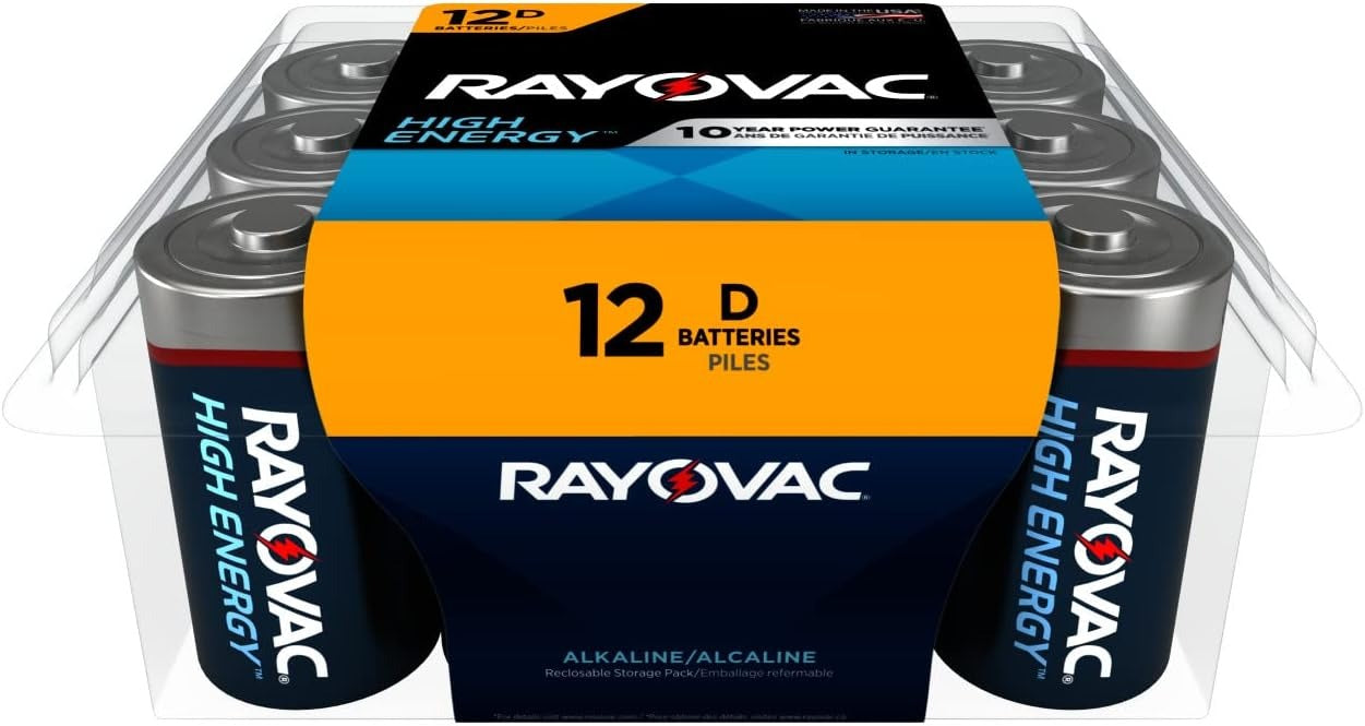 RAYOVAC Rayovac 813-12PPF D Alkaline Batteries 12 Pack 813-12PPF