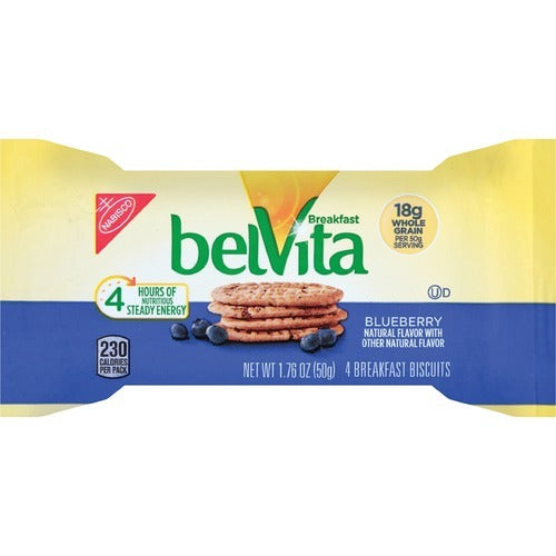 BELVITA Mondelez MDZ02908 Blueberry Breakfast Biscuits 1.76 Oz 8ct