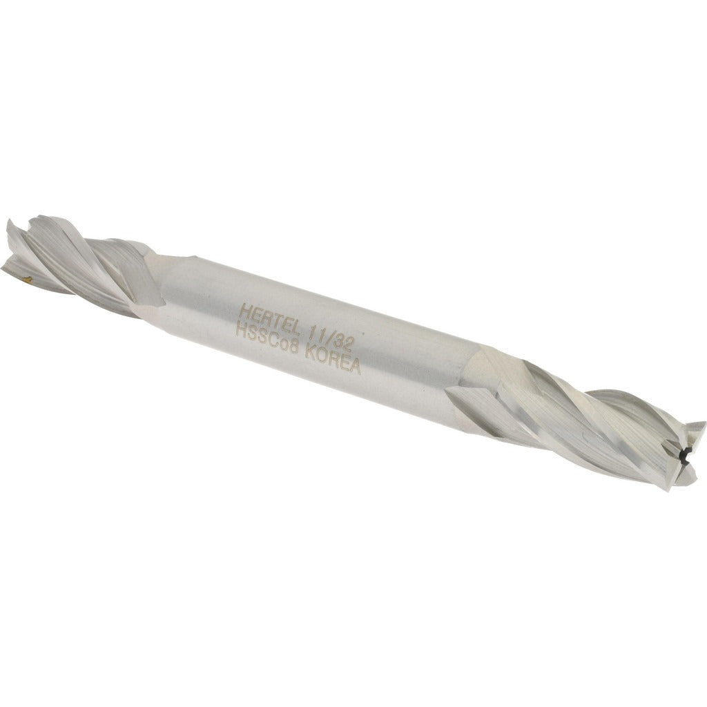 HERTEL Hertel E2051022 Square End Mill 11/32 in 4 Flute Cobalt