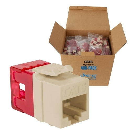 ICC Icc IC107F6RIV Cat6 Hd Keystone Module 400 Pack