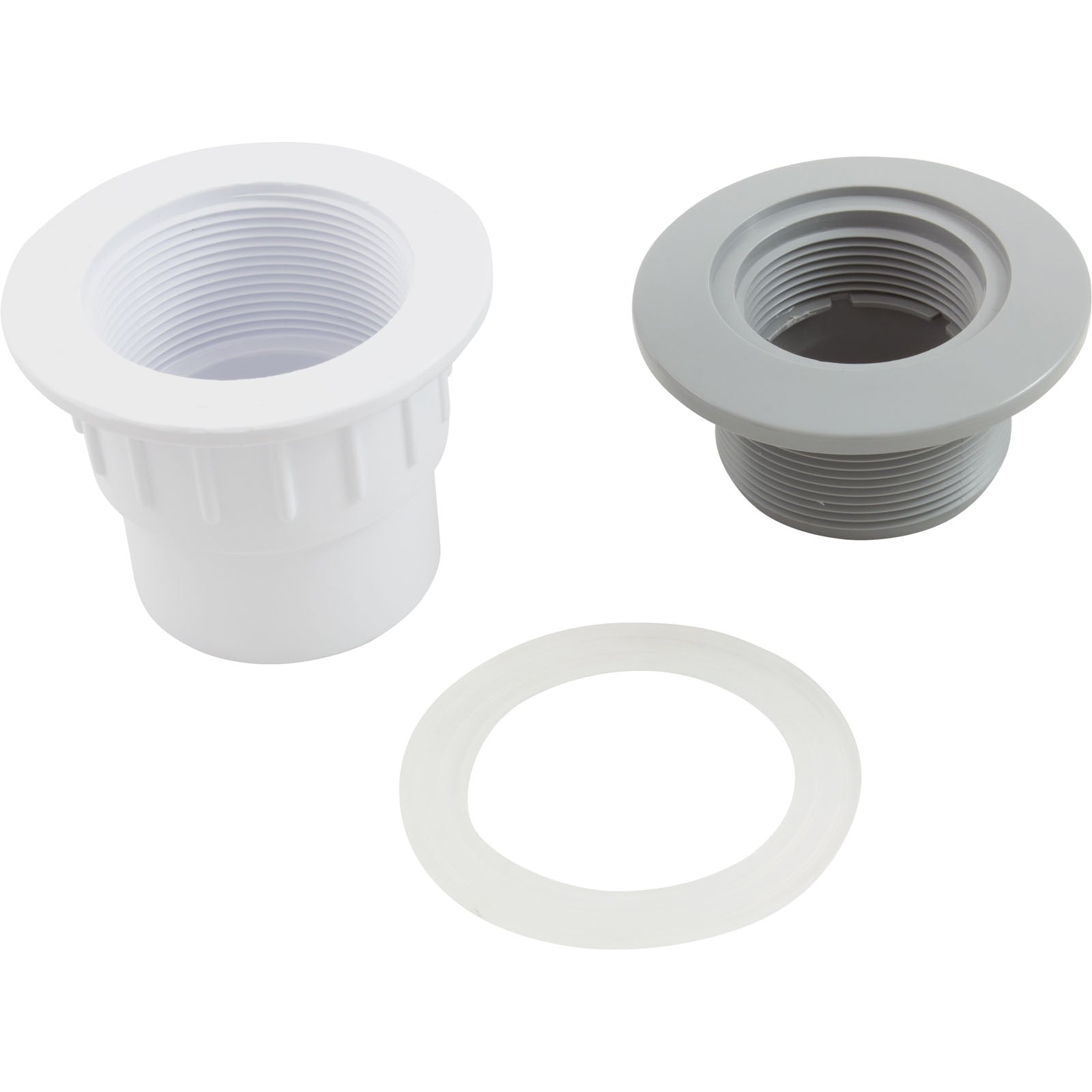 Custom Molded Products 25523-501-100 Wall Fitting CMP Fiberglass with Gasket 1-1/2 Slip Gray