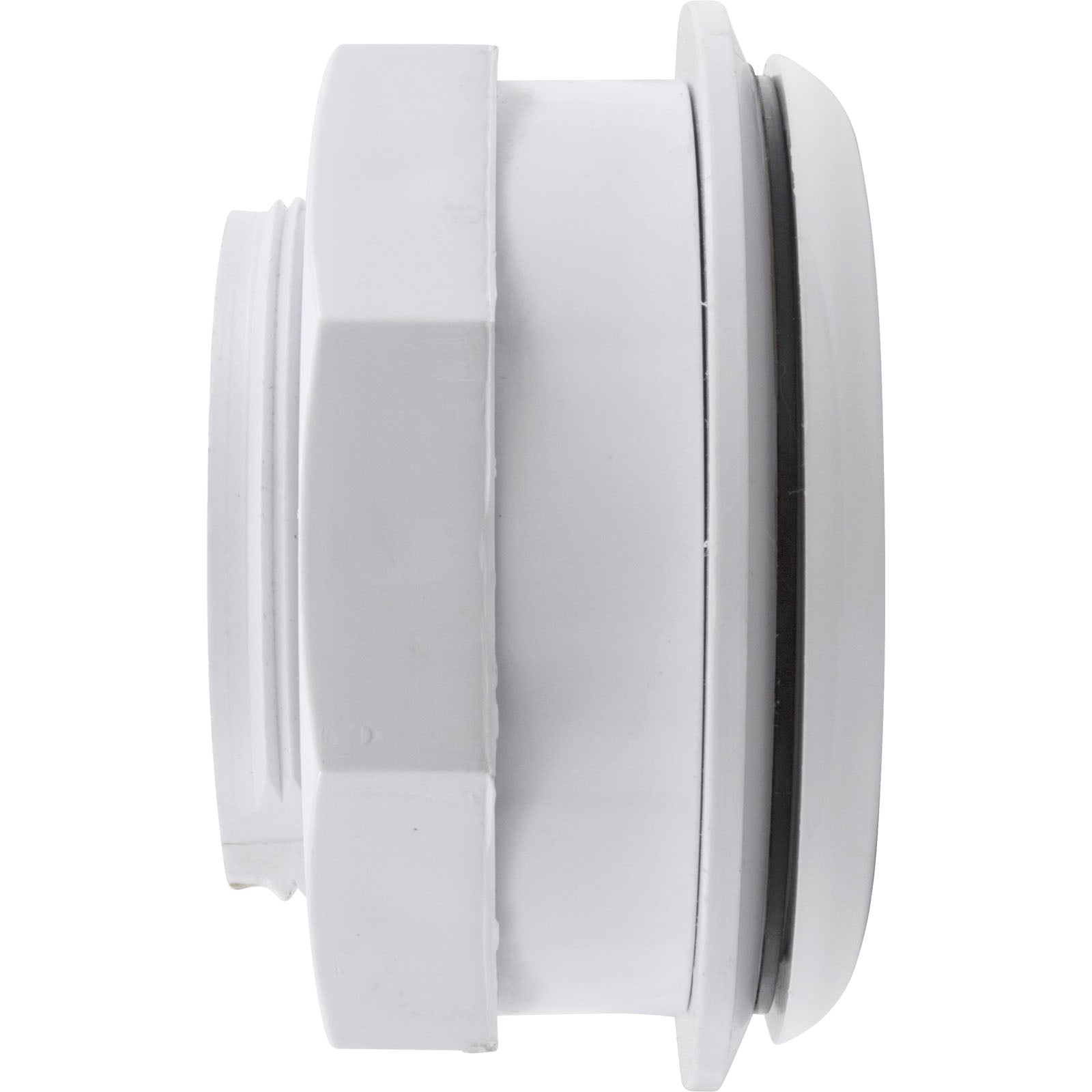 Custom Molded Products 25522-000-000 Wall Fitting 1-1/2 Inch x 3-1/2 Inch with Nut White