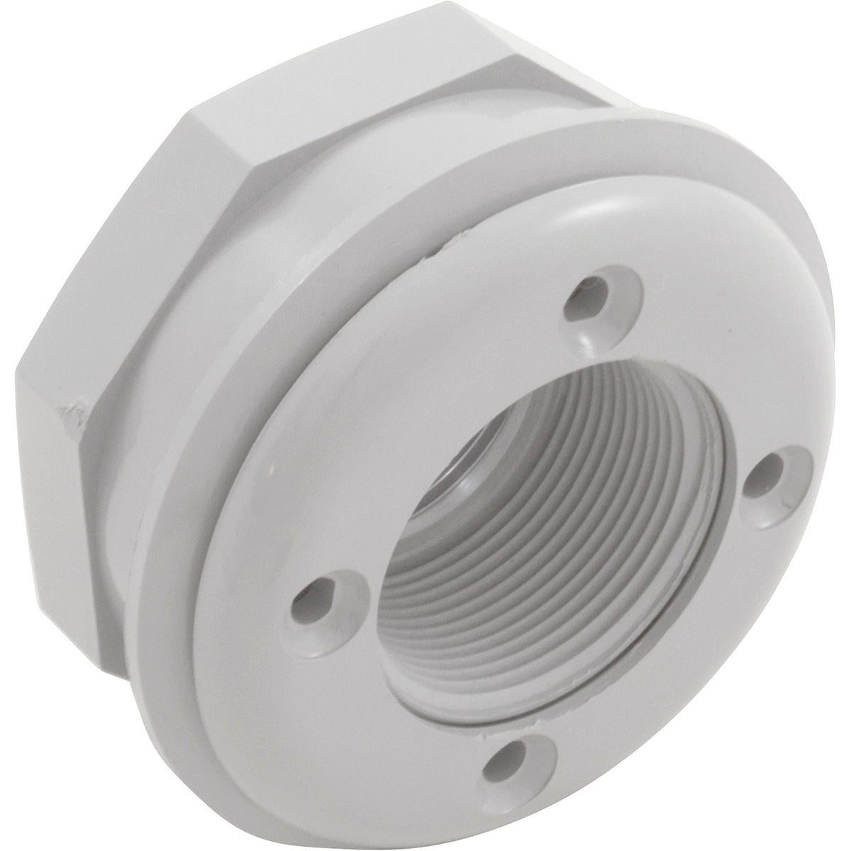 Custom Molded Products 25522-000-000 Wall Fitting 1-1/2 Inch x 3-1/2 Inch with Nut White