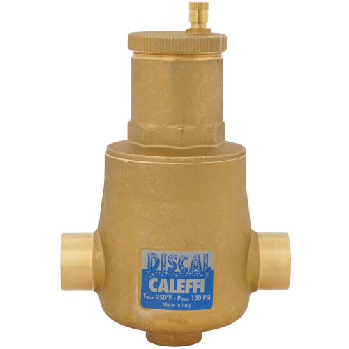 Caleffi 551028A Dismal Air Separator FNPT 1-Inch Sweat Connections