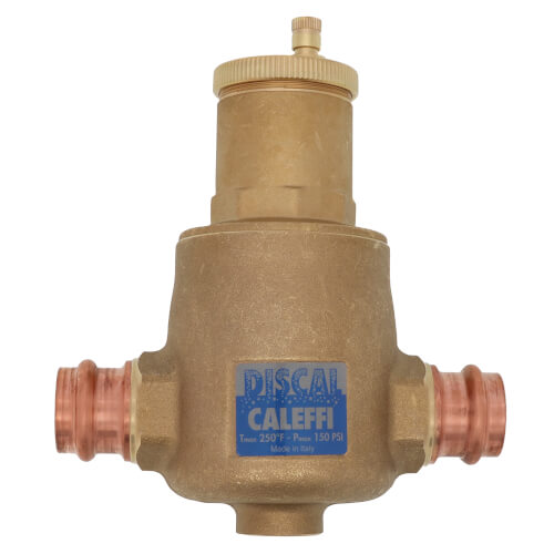 CALEFFI 551066A DISCAL Air Separator 1 Inch Press