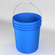 Uline S-7914BLUS 5 Gallon Plastic Bucket 90 Mil Blue