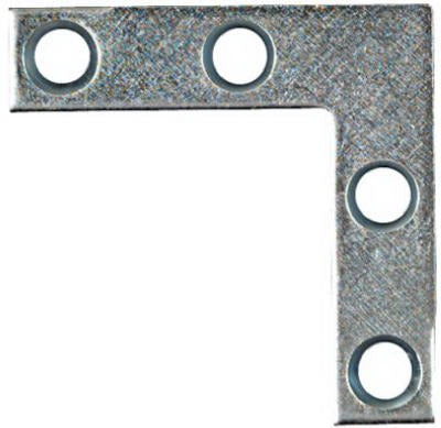NATIONAL HARDWARE National Mfg N266-460 Flat Corner Iron 1.5 in Zinc 40 Pack