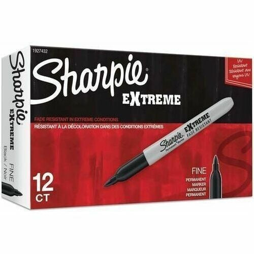 SHARPIE Newell Brands SAN1927432 Permanent Marker Black 12-pack