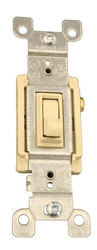 LEVITON Leviton 214-01453-02I Quiet Grounded Toggle 3-Way Switch 15A (Each)