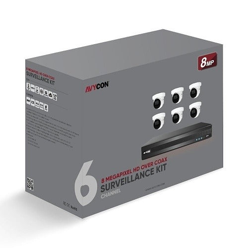 AVYCON Avycon AVK-TE81E6-3T 8MP Tvi Security Camera Kit