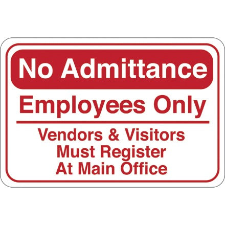 BSC PREFERRED Bsc Preferred SN210 Universal Instructional Sign
