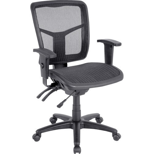 LORELL Lorell LLR86904 Mid-back Mesh Managerial Chair 250 Lb