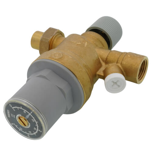 Caleffi 553549A AutoFill Automatic Boiler Fill Valve Pressure Indicator 1/2 Inch Sweat Inlet by 1/2 Inch