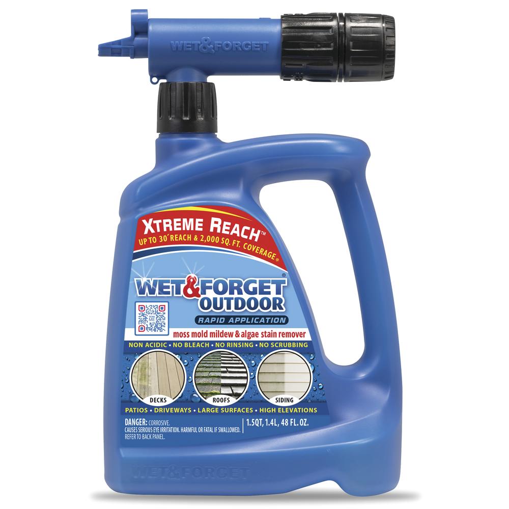 WET & FORGET Wet & Forget 807048 Mold and Mildew Hose-End Stain Remover (48 oz)