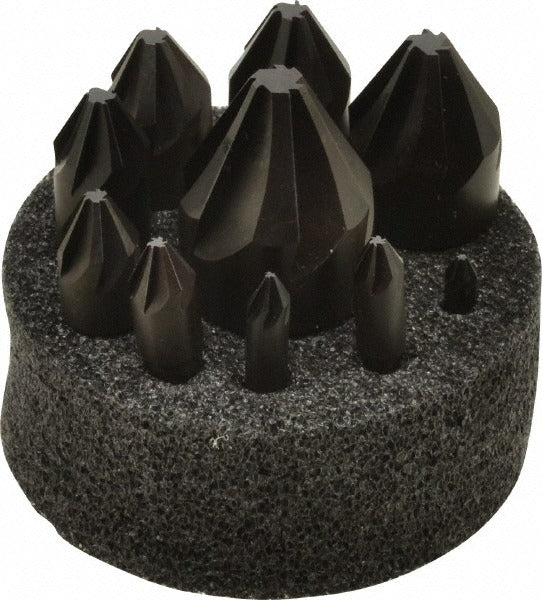 HERTEL Hertel 90024 Countersink Set 10 Pc 6 Flute Hss
