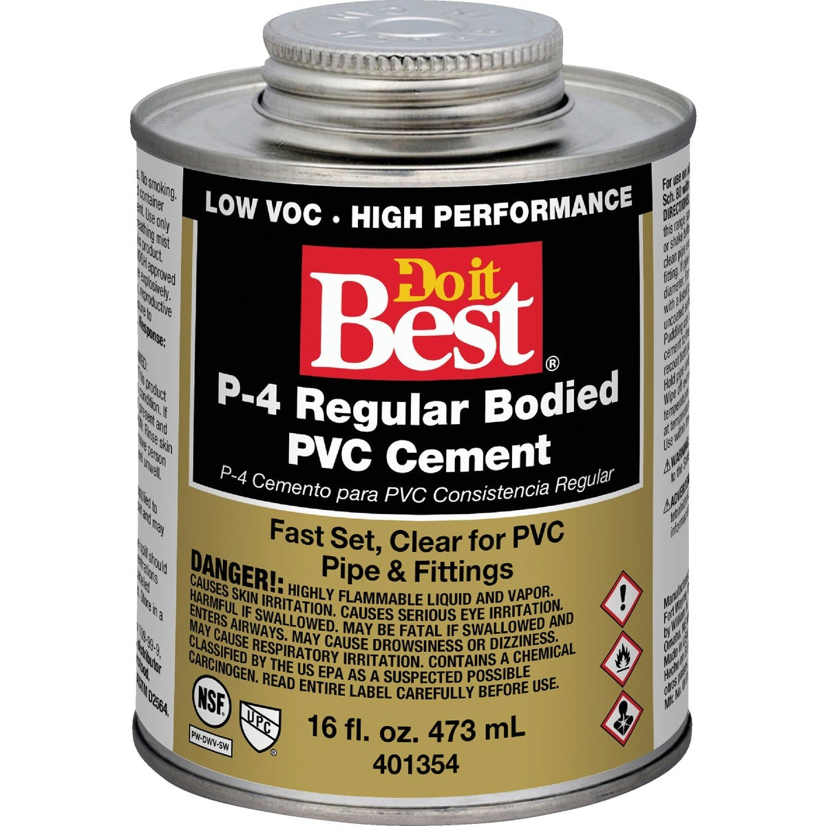 BSC PREFERRED Bsc Preferred 18129-12 Clear Pvc Solvent Cement Pint
