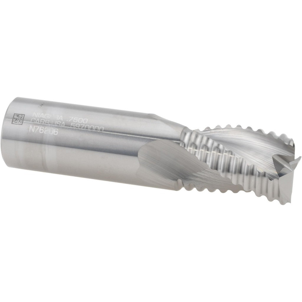 SECO TOOLS Seco 17004690 Roughing End Mill 3/4 in 3 Flute Carbide