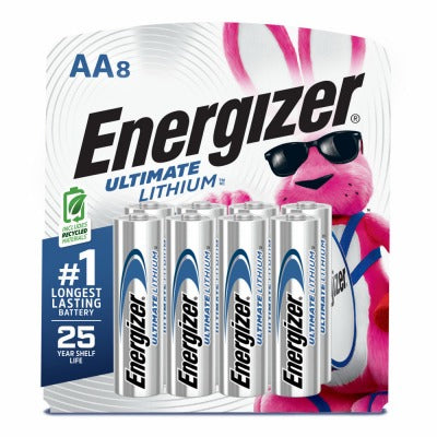 ENERGIZER Eveready Battery Co L91SBP-8 Aa Lithium Battery 8 Pack