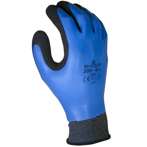 SHOWA Showa 306l-08.rt Work Gloves Large Latex Coating