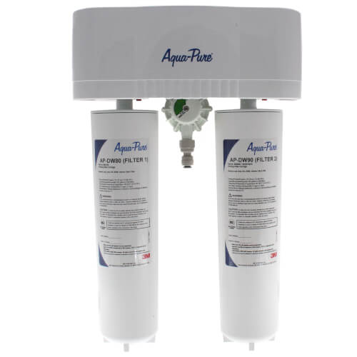 3M Aqua-Pure 5583103 Aqua-Pure AP-DWS1000 Less Faucet Dual Stage Drinking Water Filtration System