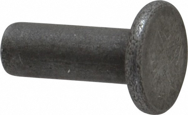 RIVETKING Rivetking 18N50RFLSP Solid Rivet Flat Head Steel 3/16 in