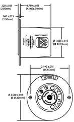 Hubbell HBL4715C 15 Amp 125 Volt NEMA L5-15R White Nylon Locking Flanged Receptacle