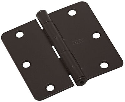 NATIONAL HARDWARE National Mfg N830-430 3 Inch Full Mortise Hinge Black 15 Pack
