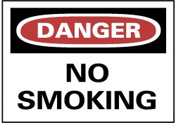 ACCUFORMNMC Accuformnmc D79PB Danger No Smoking Sign 10x14 Vinyl