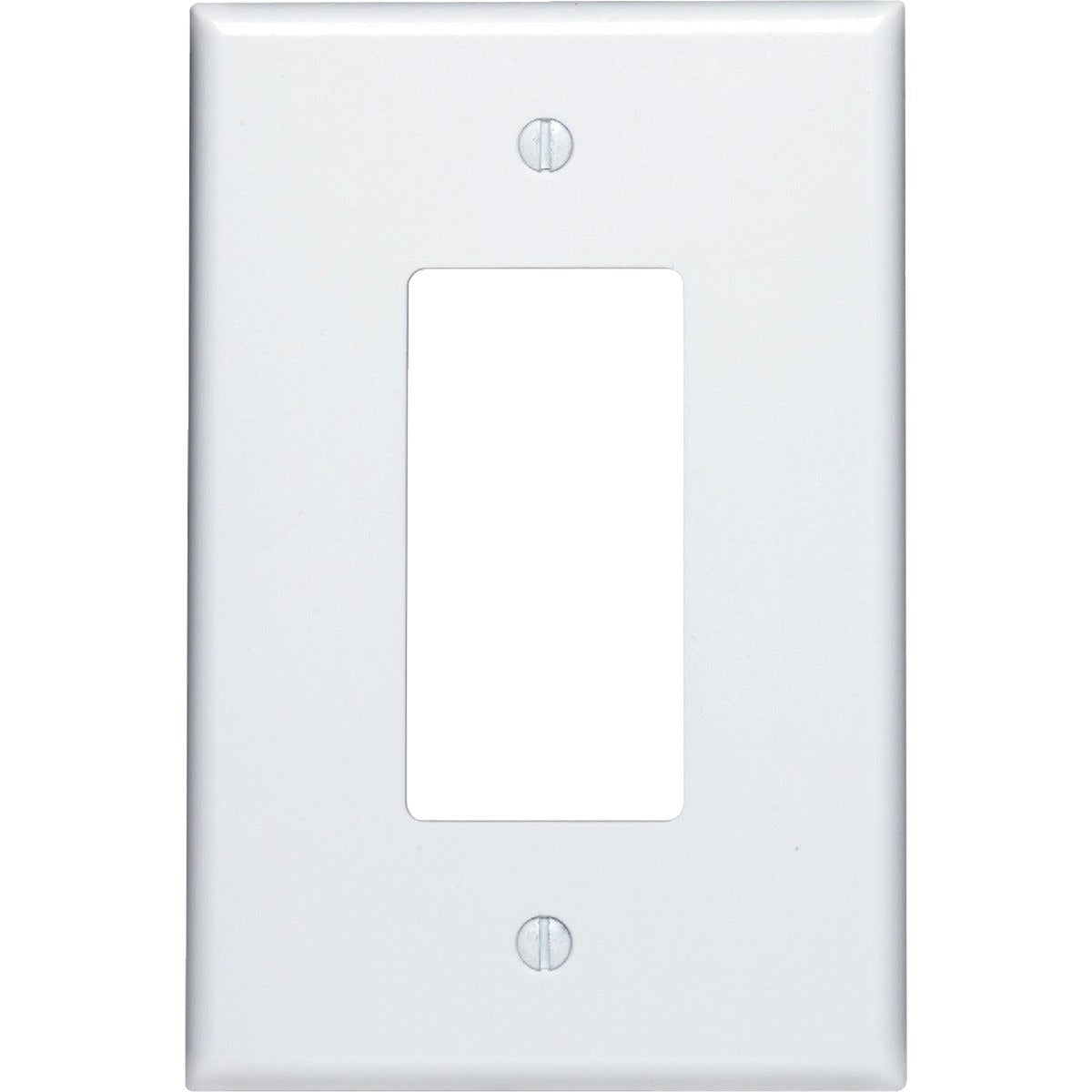 LEVITON Leviton R52-88601-00W Decora 1-Gang Plastic Oversized Rocker Decorator Wall Plate 1-Pack