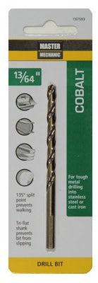 DISSTON CO Disston Company 197593 Cobalt Hss Drill Bit 13/64 in 135 Split Point