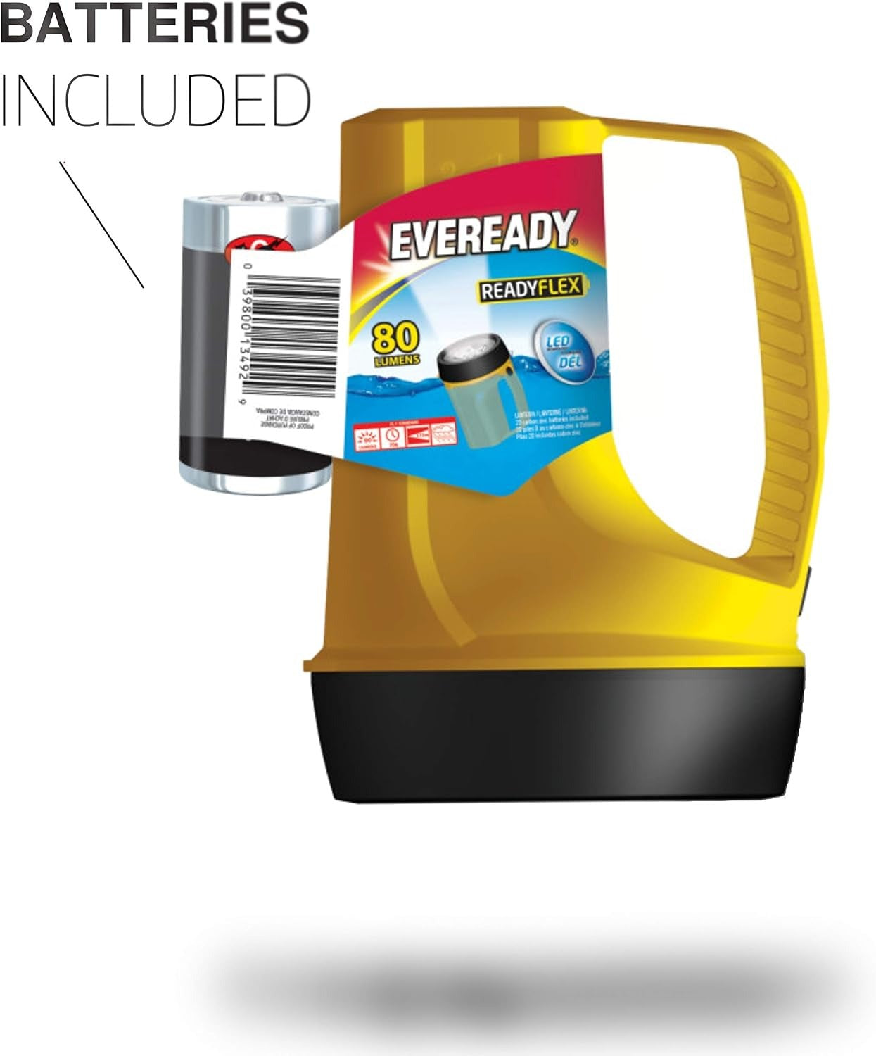 EVEREADY Eveready EVGPLN451 Readyflex Utility LED Lantern 80 Lumen (7.3 in L x 5.12 in Dia)