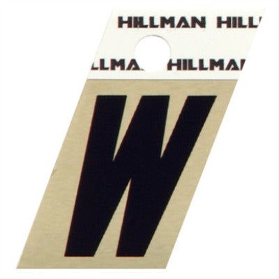 HILLMAN Hillman Fasteners 840538 Reflective Adhesive Letter W 6 Pack
