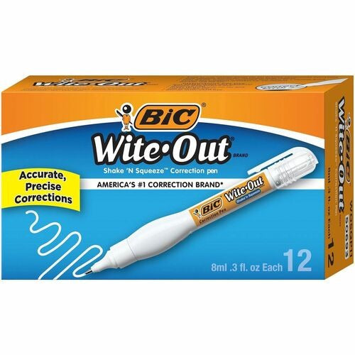 BIC Bic BICWOSQP11 Correction Pen Needlepoint Tip