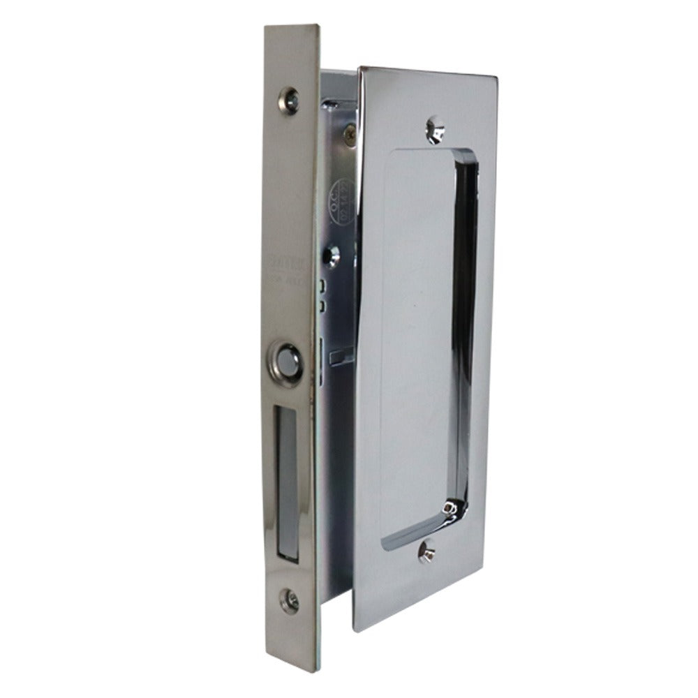 EMTEK Emtek 2114US26138 Pocket Door Mortise Lock Polished Chrome