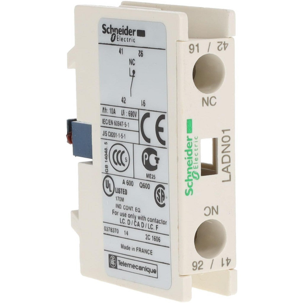 SCHNEIDER ELECTRIC Schneider Electric LADN01 Auxiliary Contact Block Tesys