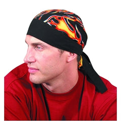 OccuNomix TN5-FLA Tuff Nougies Regular Tie Hats One Size Big Flames