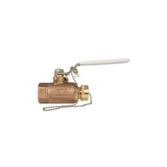 Apollo Valves 70LF144HC 70LF-100 Series 3/4 in. Bronze Regular Port NPT x GHT Ball Valve A70LF144HC