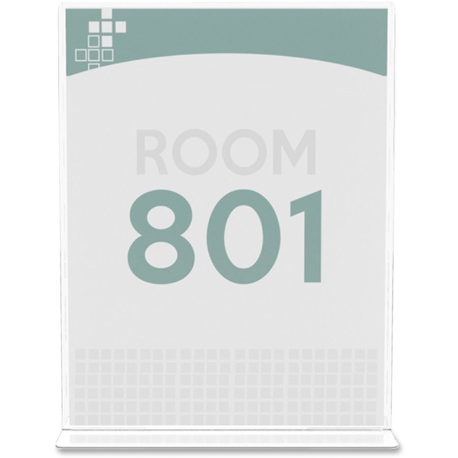 DEFLECTO Deflecto DEF590801 Superior Image Double-Sided Sign Holder 8.5 x 11 (1 Each)