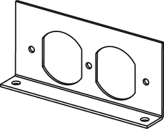 Wiremold RFB2DP RFB2-Series Internal Duplex Receptacle Bracket