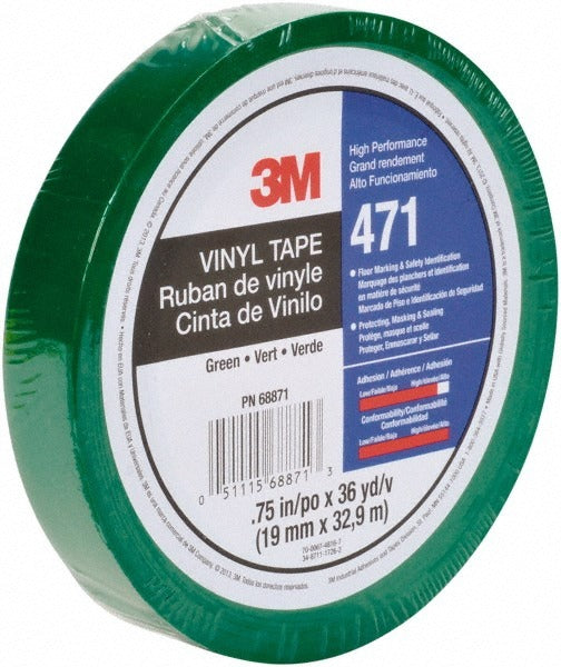 3M 3M 7010302436 Floor Aisle Marking Tape 3/4in 108ft Green