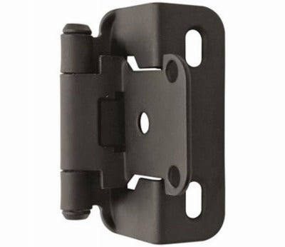 AMEROCK Amerock BPR7550FB Partial Wrap Cabinet Hinge Flat Black